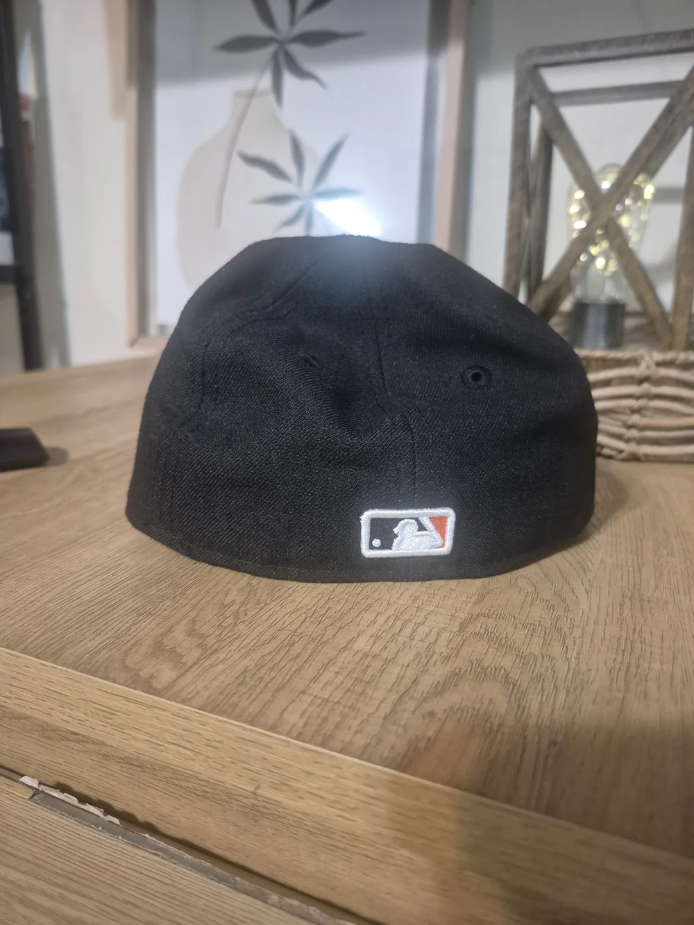 New Era Kids Black Cap with Orange SF Logo